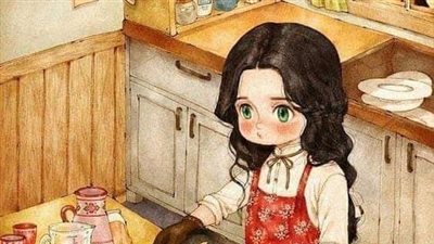 التلميذه والطعام