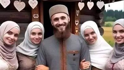 الملك وزوجاته الاربعة