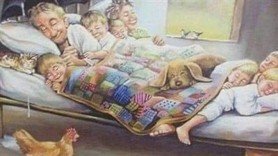 حكاية اسره فقيره مكونه من ثمان فتيات وصبى واب عجوز