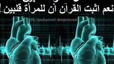 هل للمراه قلبين